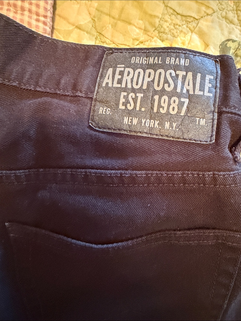 Aeropostale Men’s Dark Brown Straight Jeans
